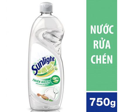 Nước Rửa chén Sunlight Thiên nhiên can chai 750ml  Thùng 15 chai